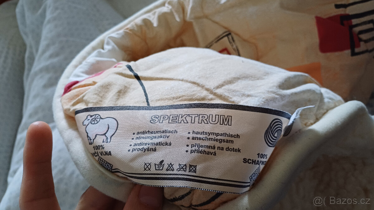 Přikrývka Spektrum z ovčí vlny 500g/m2