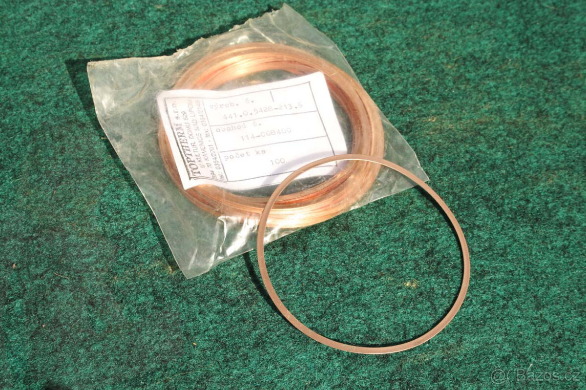 Těsnění vložky 0,10+0,14mm Škoda 105 orig. Čr