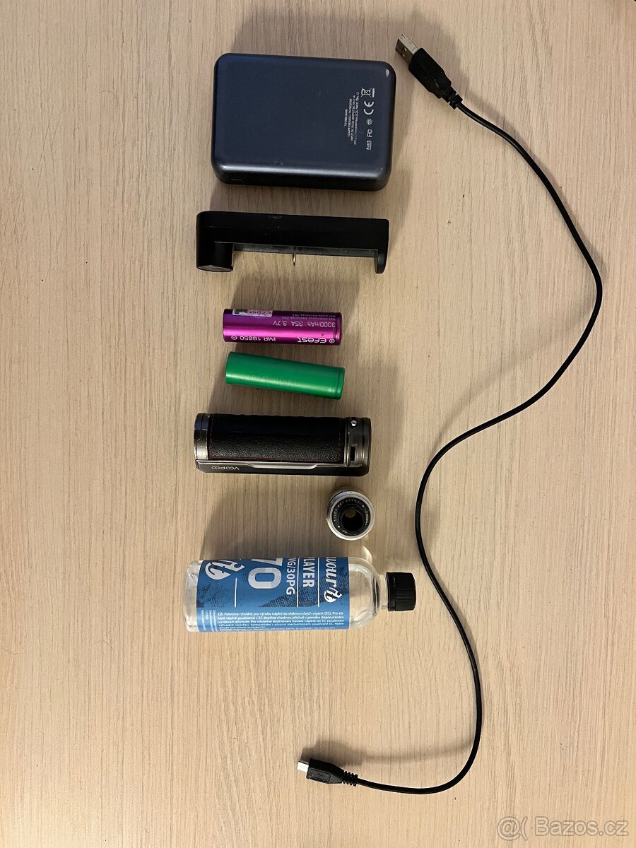 VooPoo Drag X, powerbanka 10000 mA, baterky