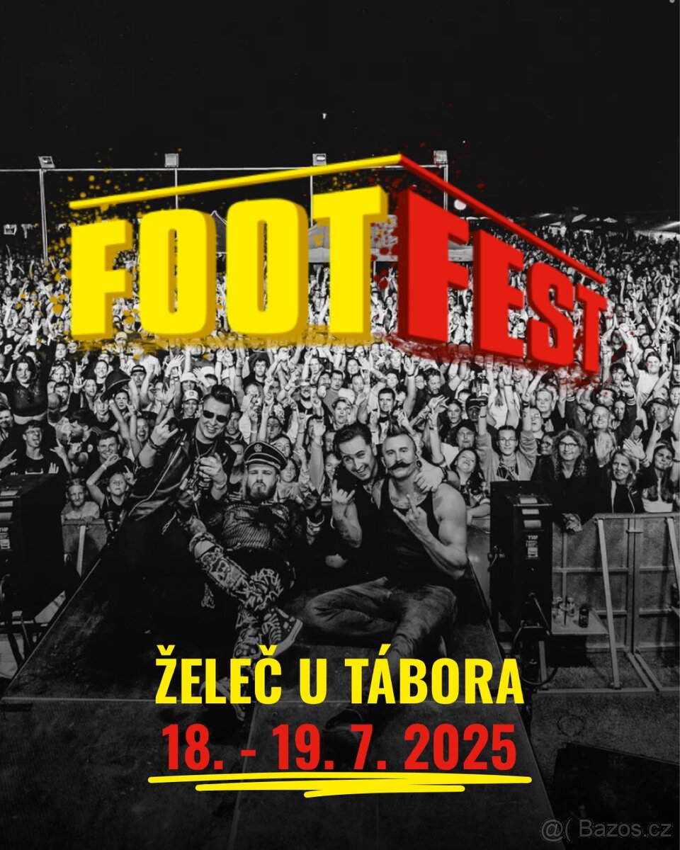 REZERVACE- Footfest Želeč vstupenka Sobota 19.7.