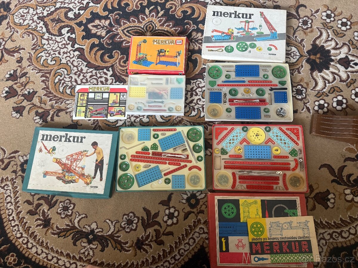 4 X retro stavebnice merkur
