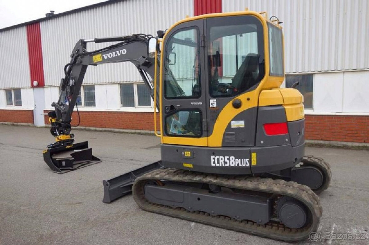 Prodám minibagr-bagr|Volvo ECR58PLUS|6.4t-51HP-1455mth