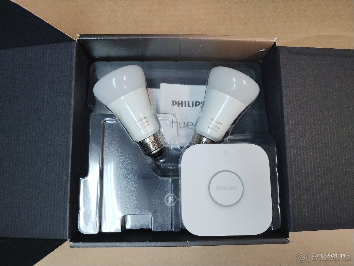 Chytré žárovky RGB Philips Hue E27 + nový Bridge