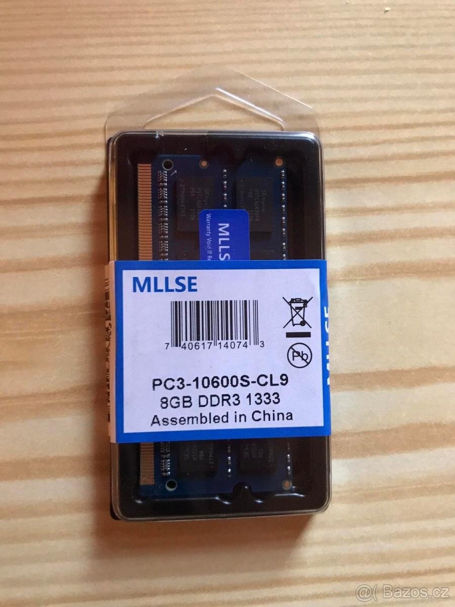 Ddr3L so-dimm 8Gb 1333/1600mhz