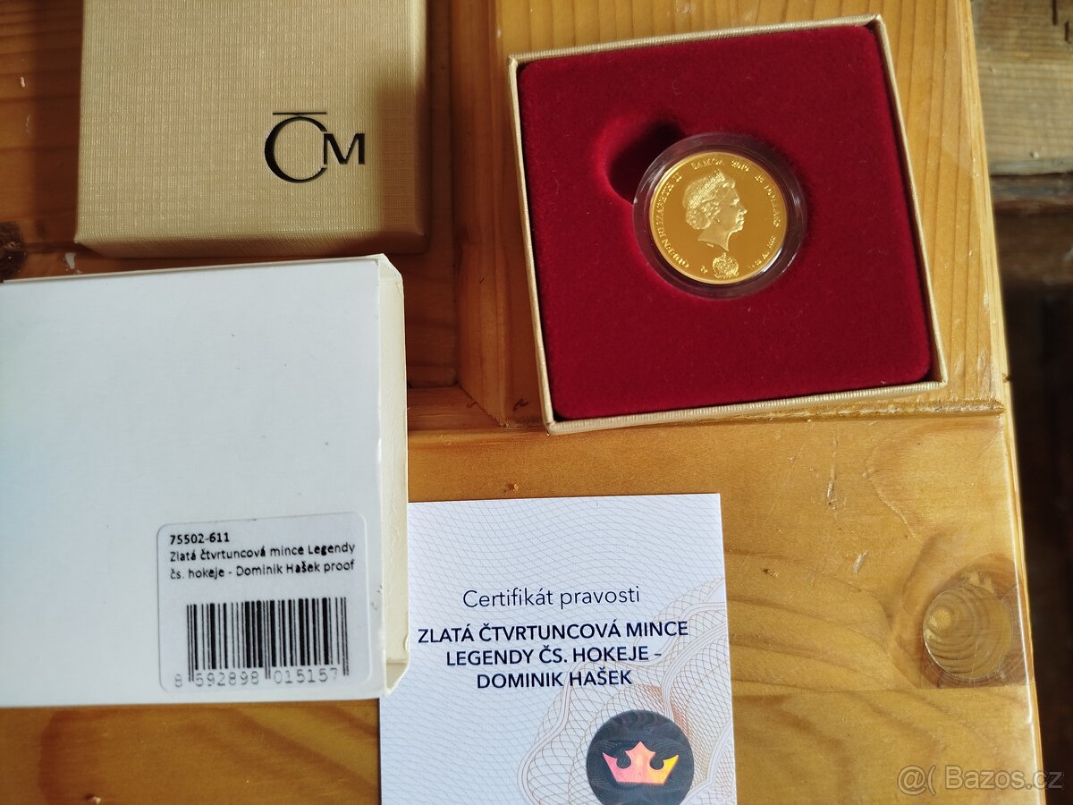 DOMINIK HAŠEK ZLATÁ MINCE 1/4 OZ TOP STAV