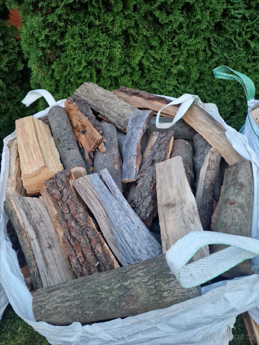 Suché tvrdé štípané palivové dřevo 40cm