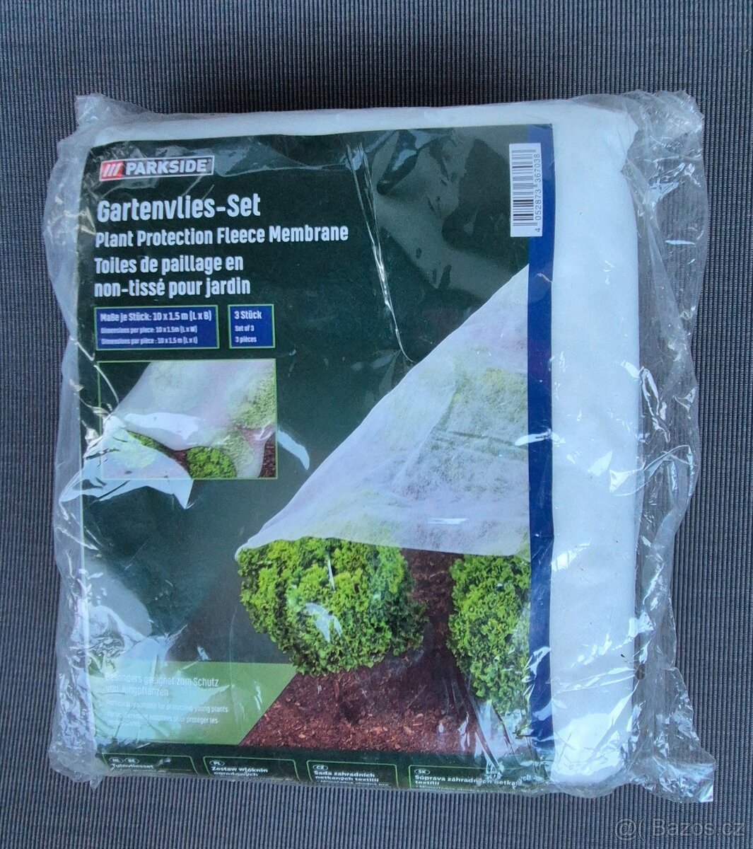 Sada zahradních netkaných textilií, 3 kusy