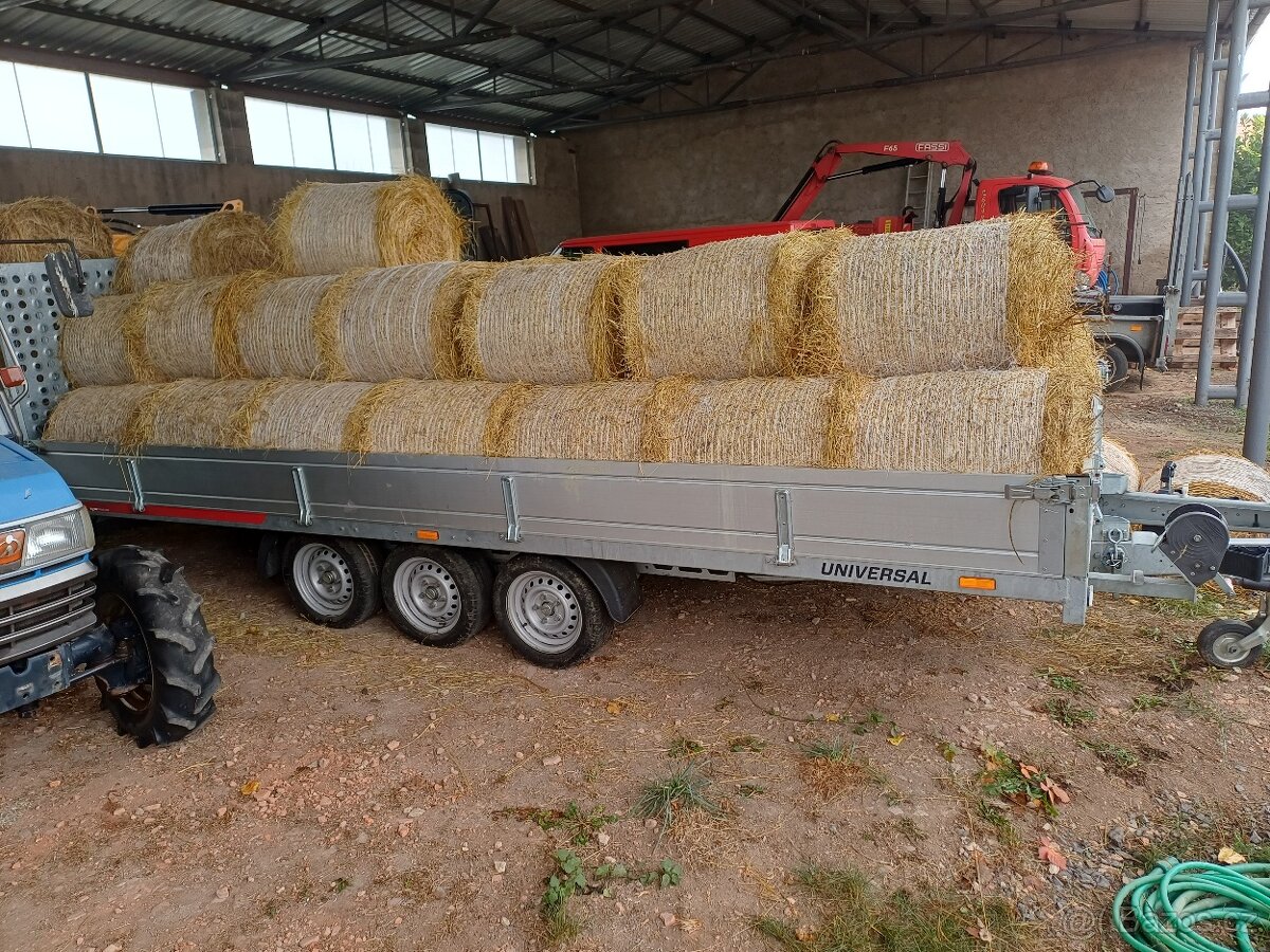 Prepravnik sklopný 3500 kg s bočnicemi a rampou