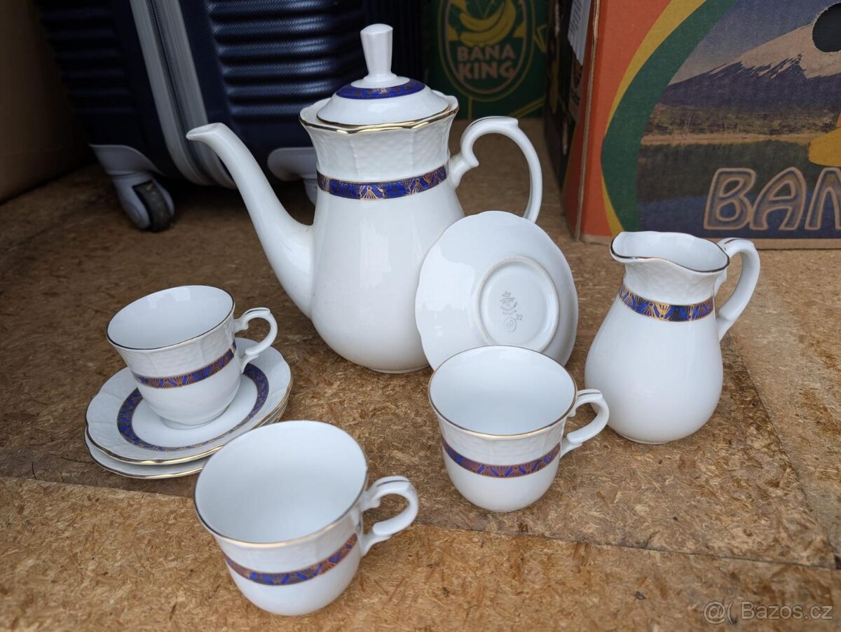 Porcelánový servis sada retro THUN