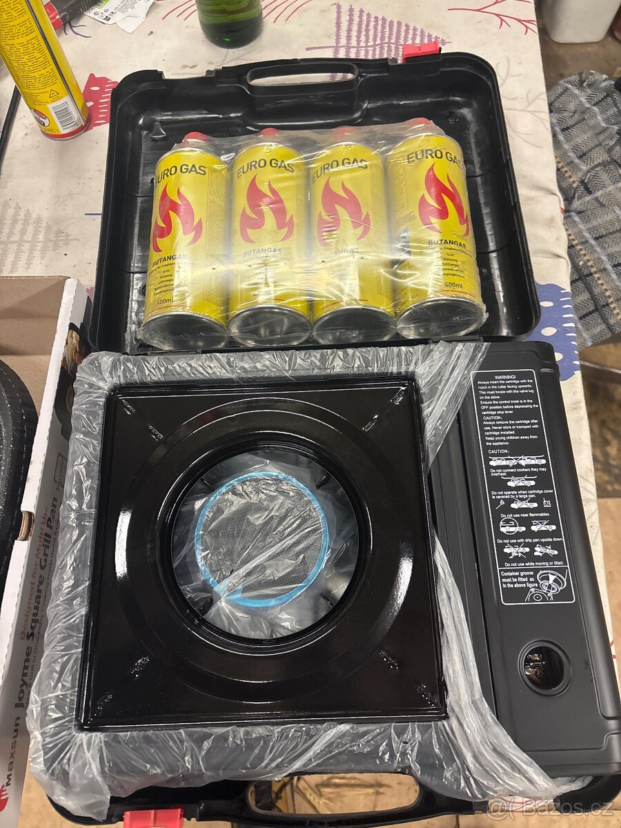 Plynový vařič s korejskou pánví