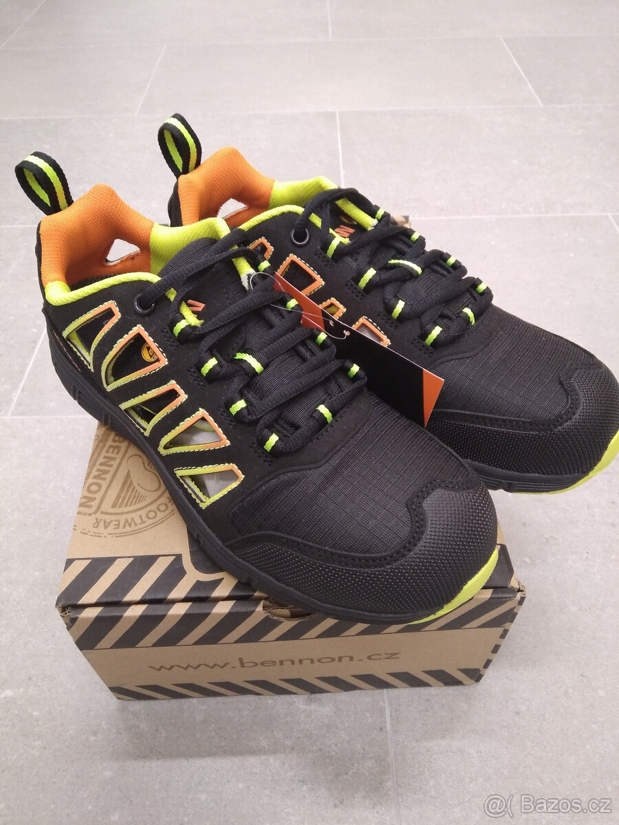 Pracovní boty Bennon -žluto/oranžové