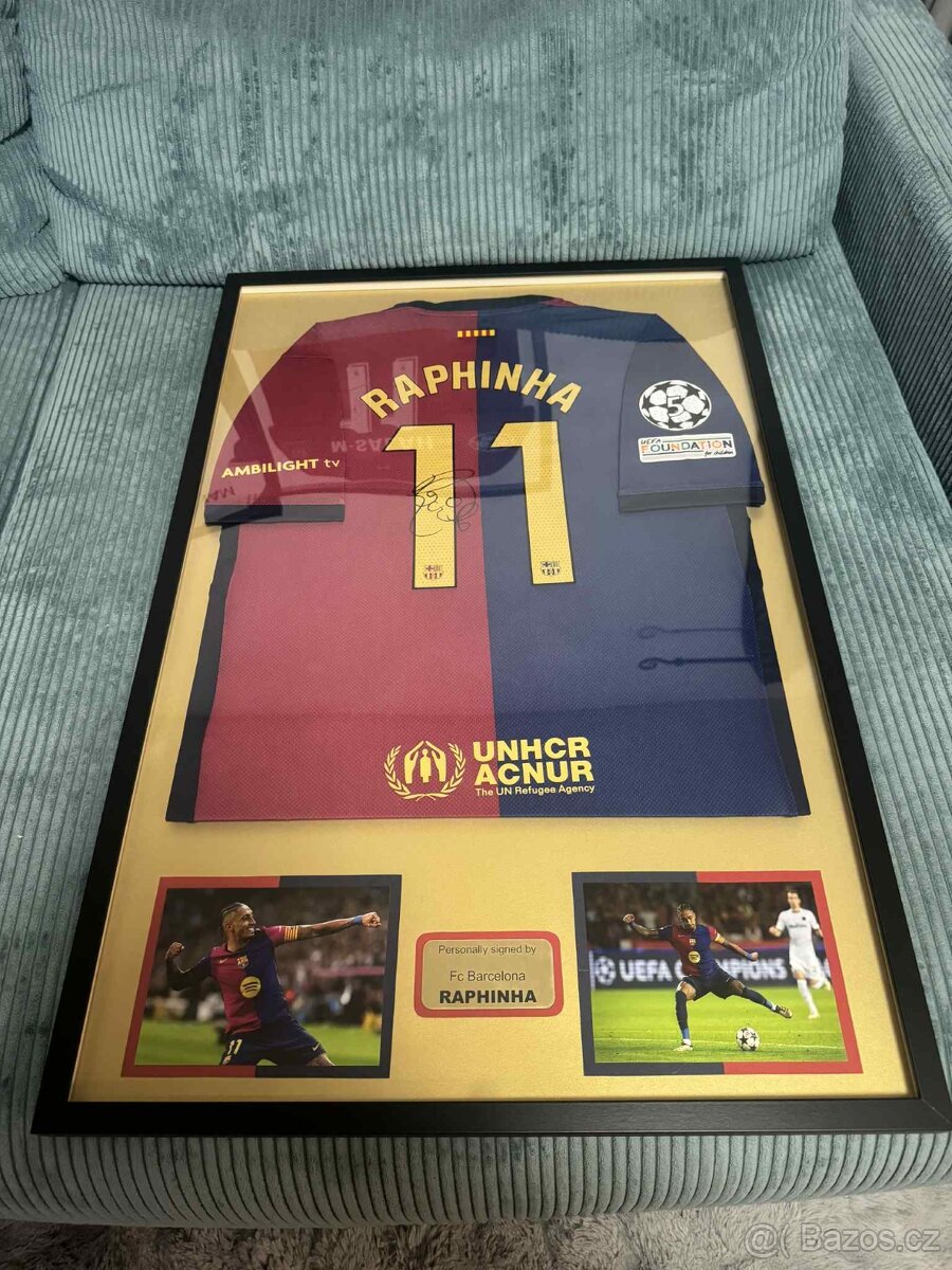 podepsaný dres Raphinha