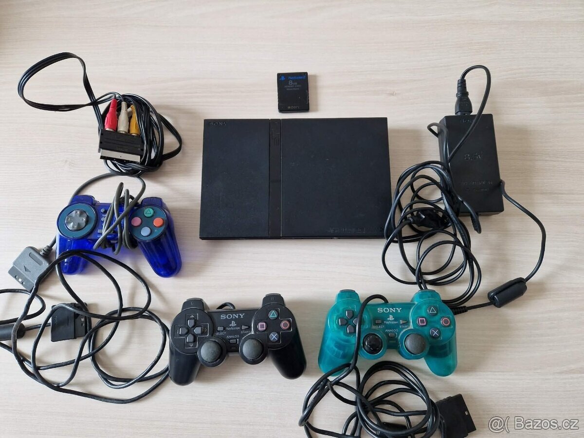 Playstation 2 konzole ruším sbírku + hry