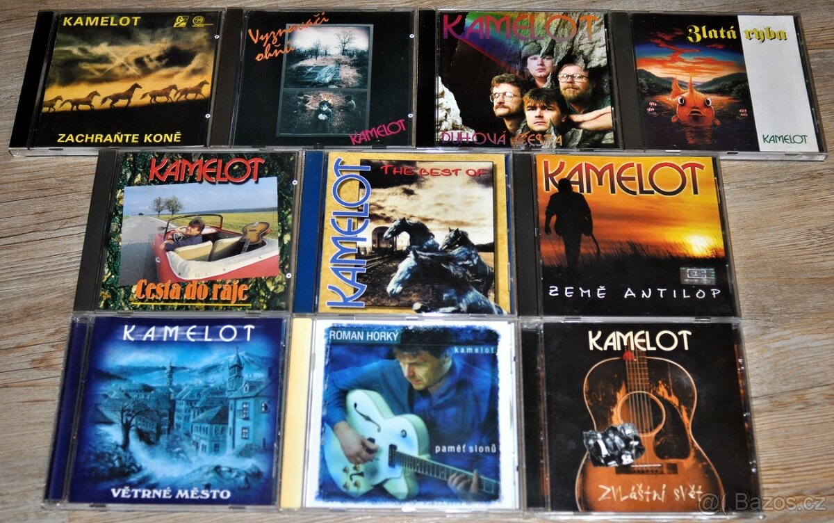 11x CD ... KAMELOT a ROMAN HORKÝ - prodej raritní sbírky 