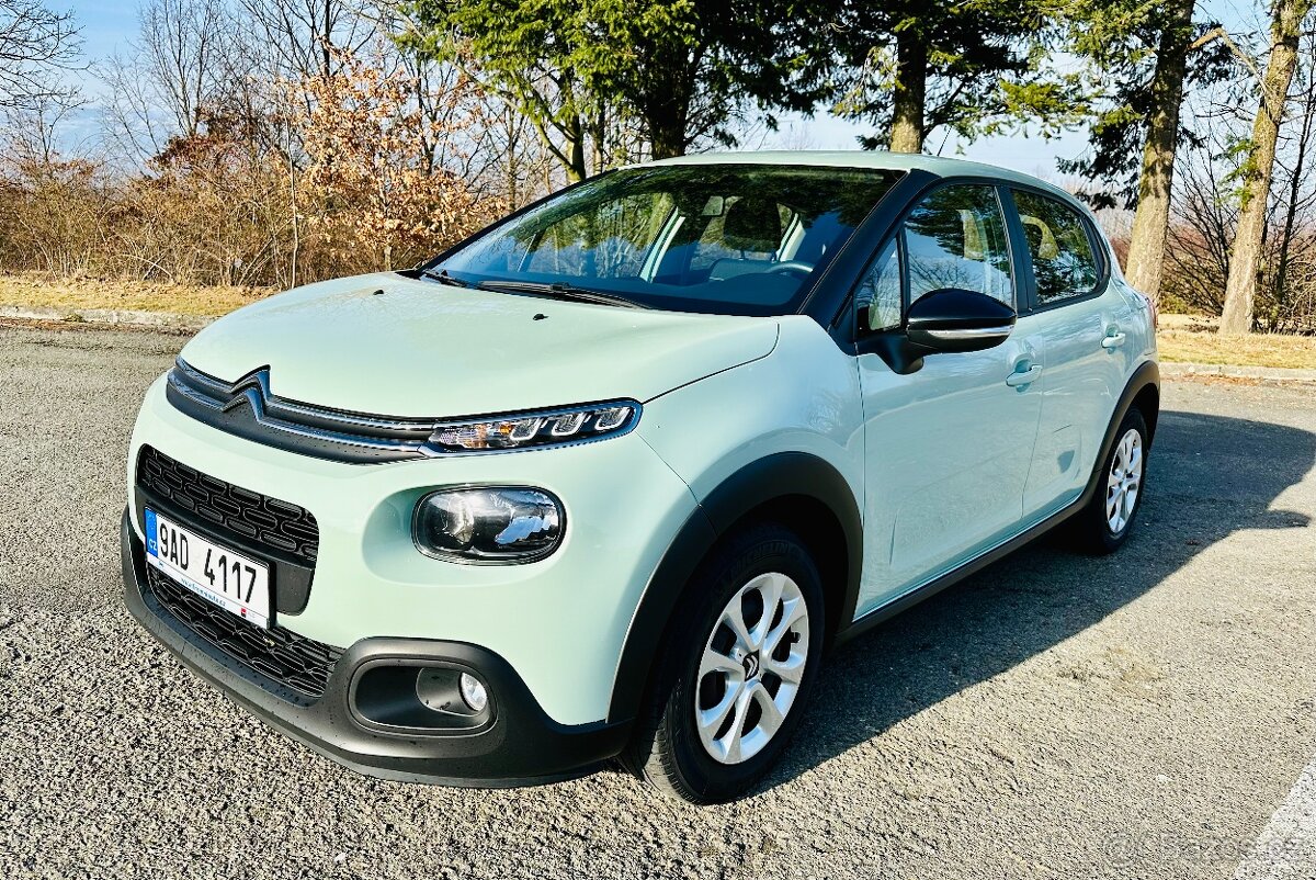 Citroën C3 1.2 PureTech 61 kW, 1. majitel, Česko