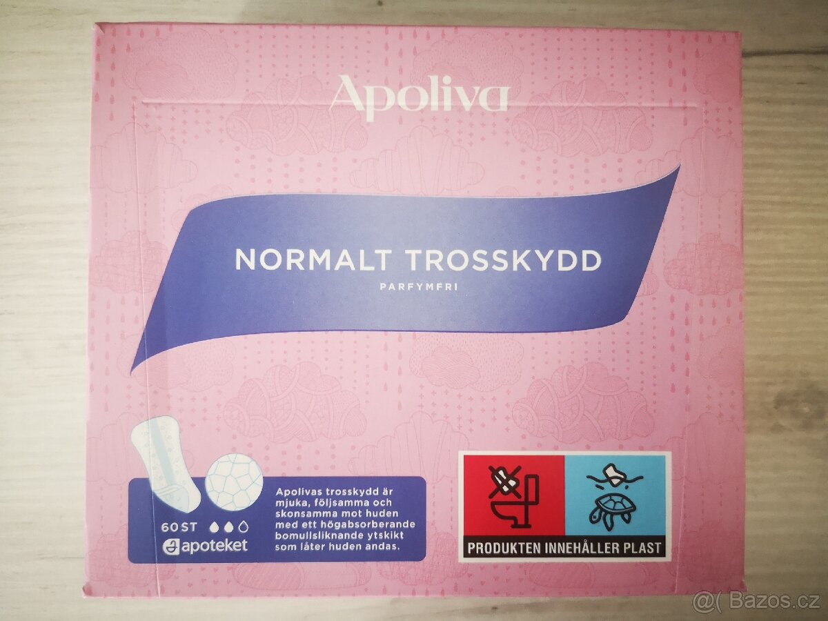 Dámské vložky 25 Kč, 1 ks