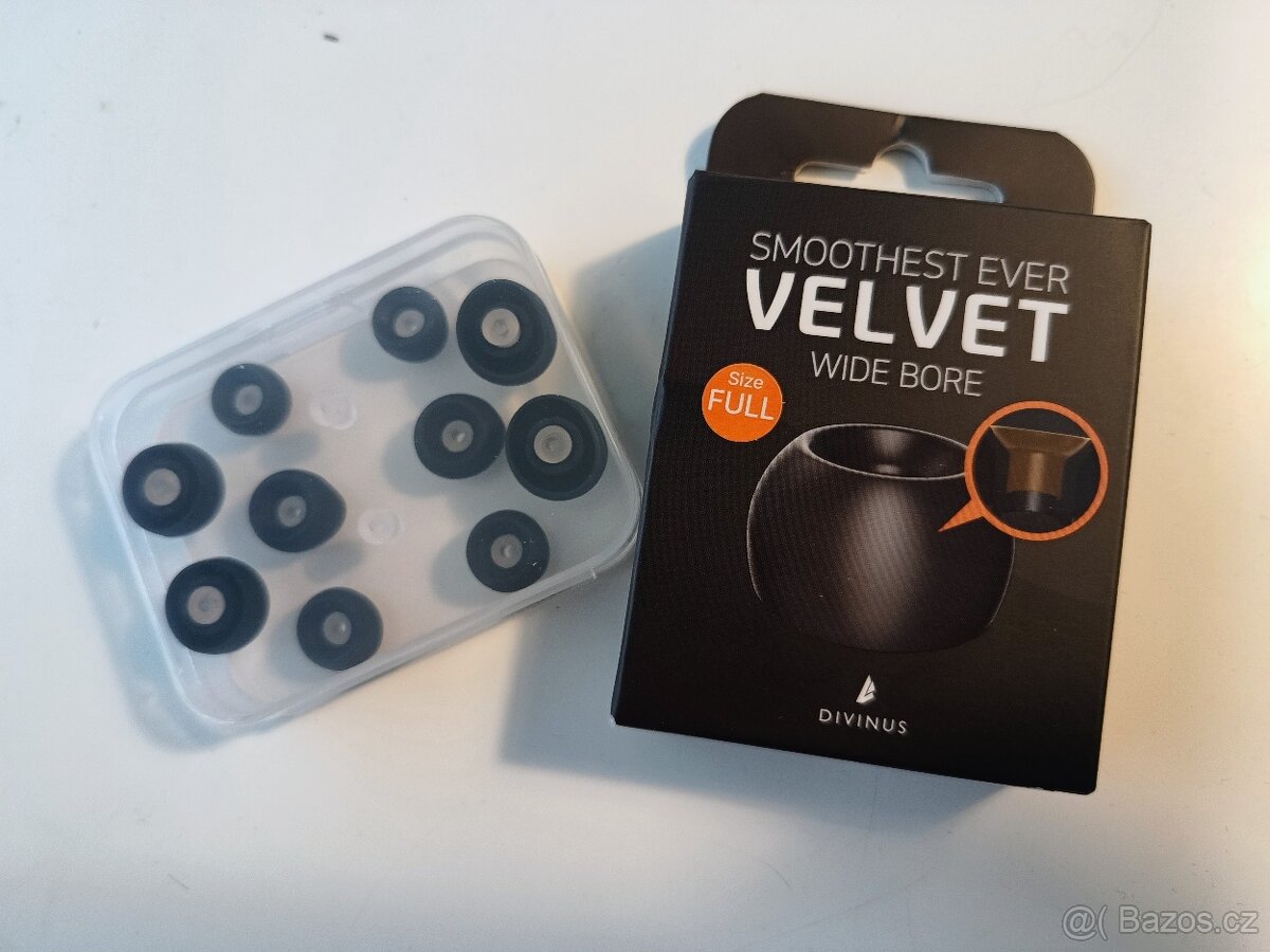 Divinus Velvet Wide bore špunty na sluchátka / iems
