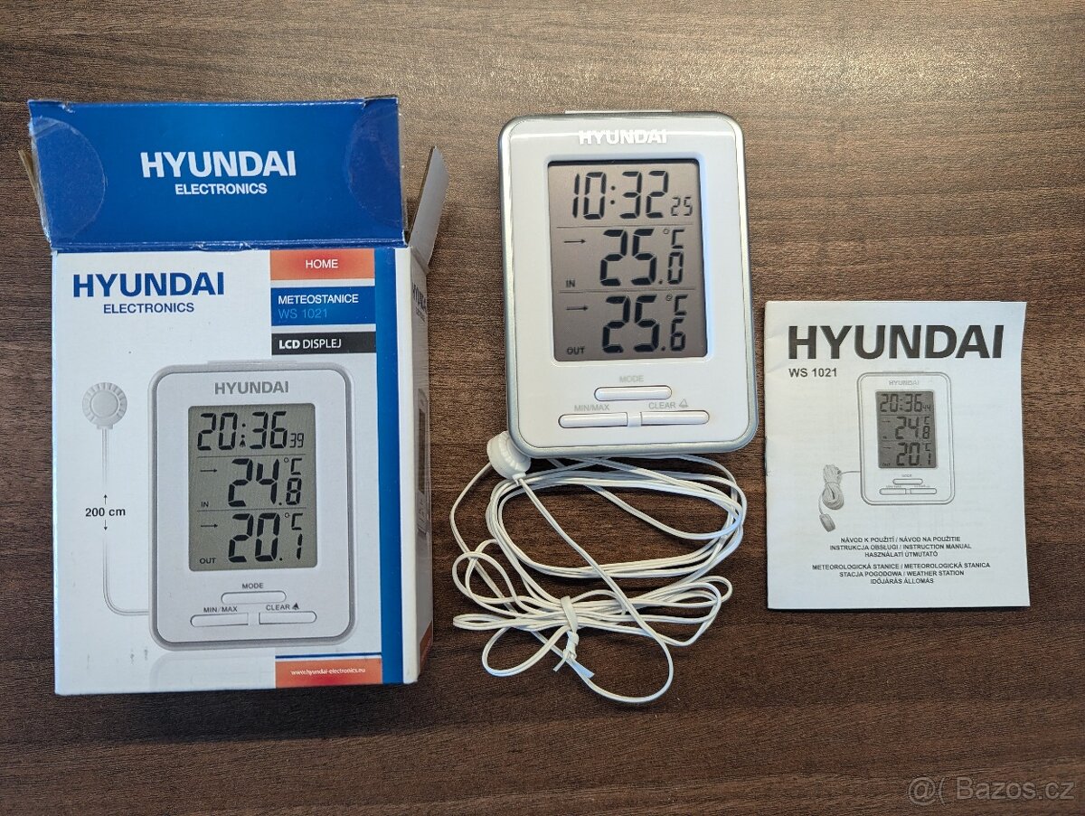 Meteostanice Hyundai WS 1021 s venkovním čidlem