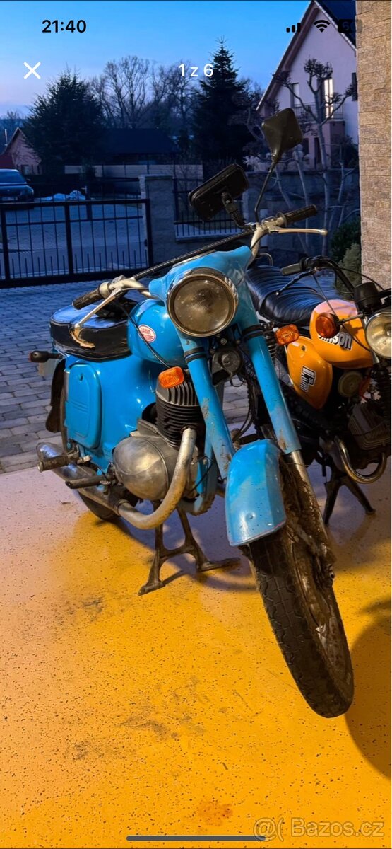 jawa 250/559 -info popisek