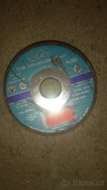 Brusný hrncový miskový kotouč A36 110 x 55 x 22,2 ocel
