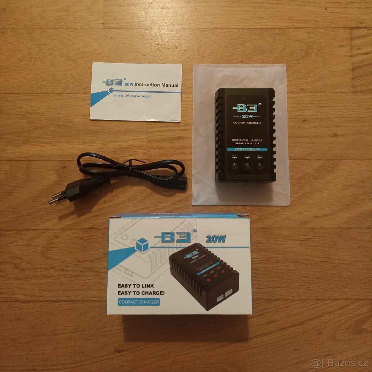 Kompaktní nabíječka B3 20W na 2s a 3s Li-Po baterie