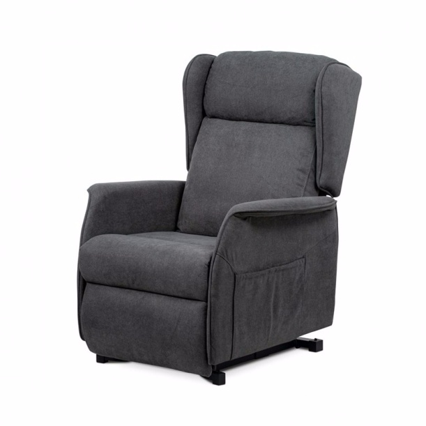 Polohovací křeslo, ušák - elektrické ovládání TV-1190 šedé