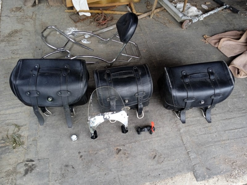 Dragstar - kožené brašny, plexi