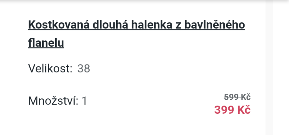 Kostkovaná dlouhá halenka