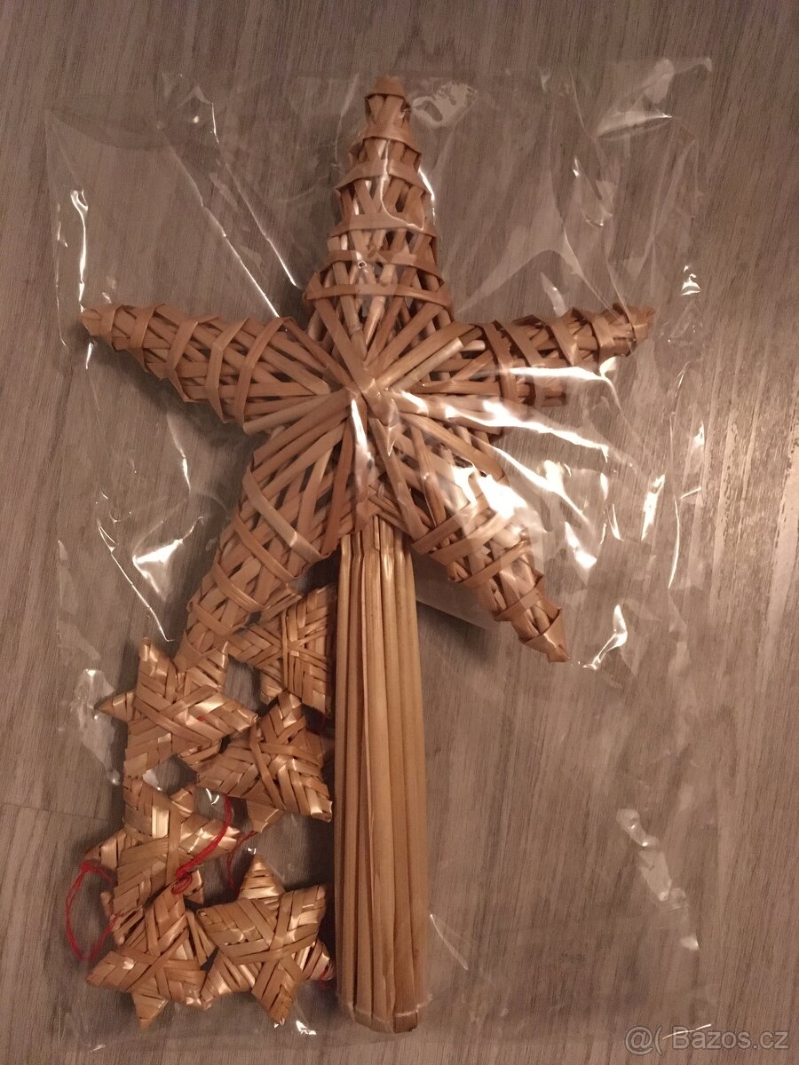 Sada slaměných ozdob