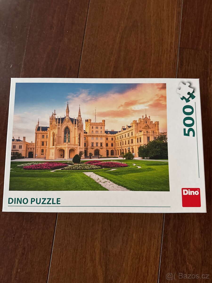 🧩 Dino Puzzle – 500 dílků, motiv zámek 🏰 Nové