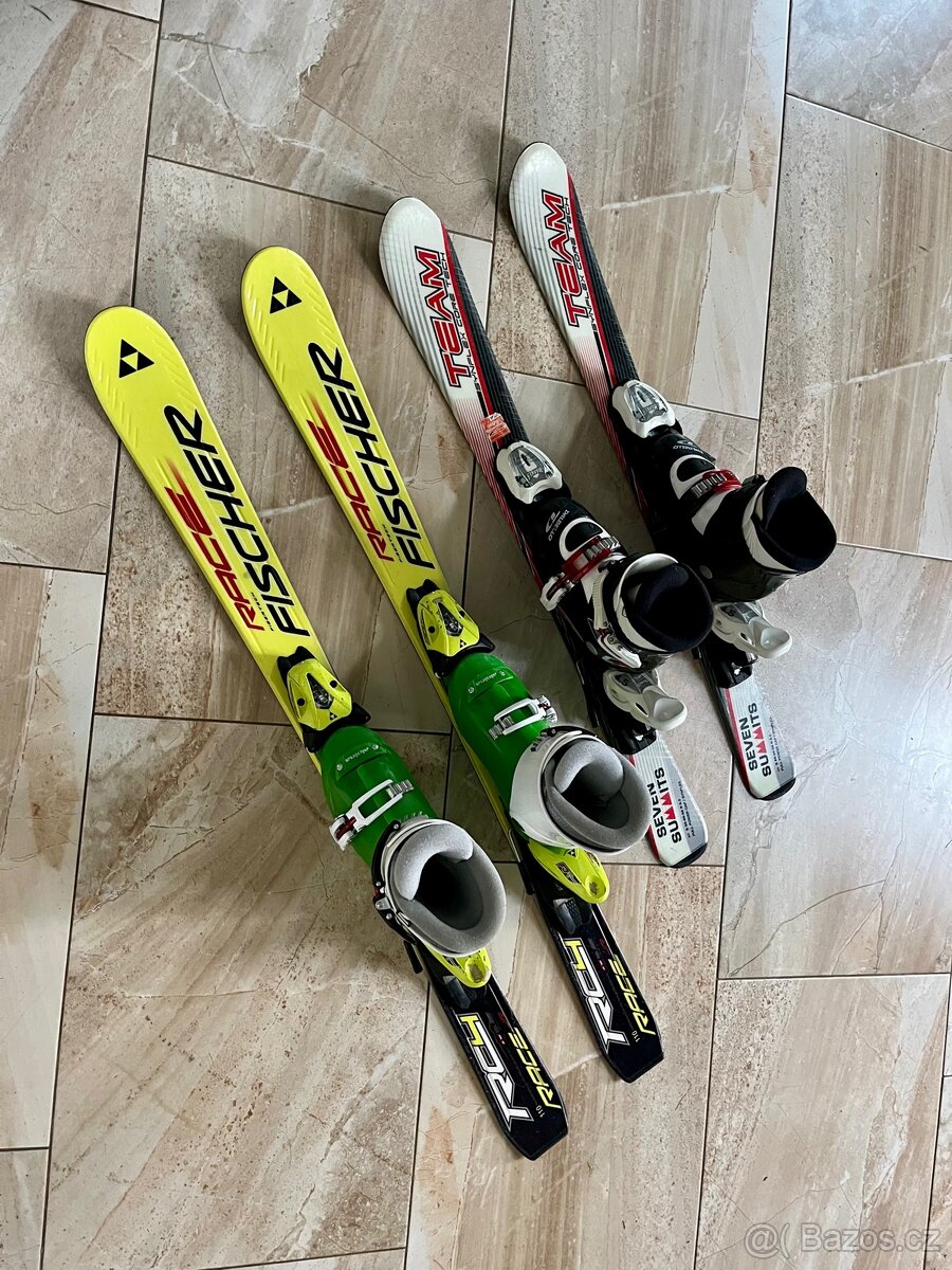 Dětské lyže set (lyže 110, délka stelky bot 215mm)