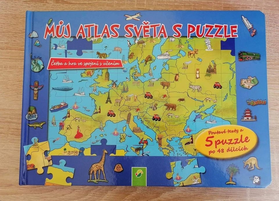 Atlas světa puzzle