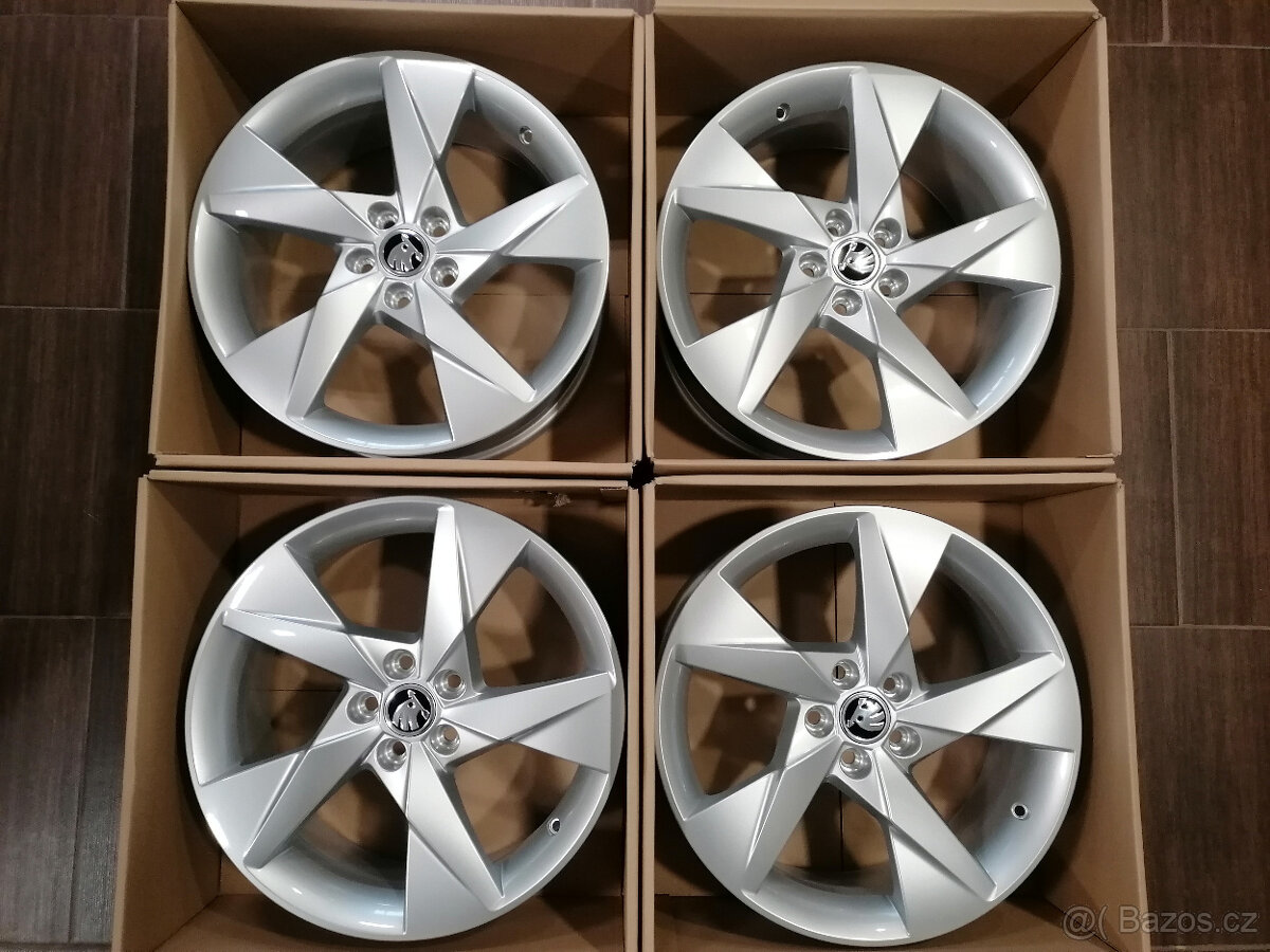Nové orig. alu disky Škoda Kamiq, Scala 6,5x17 5x100