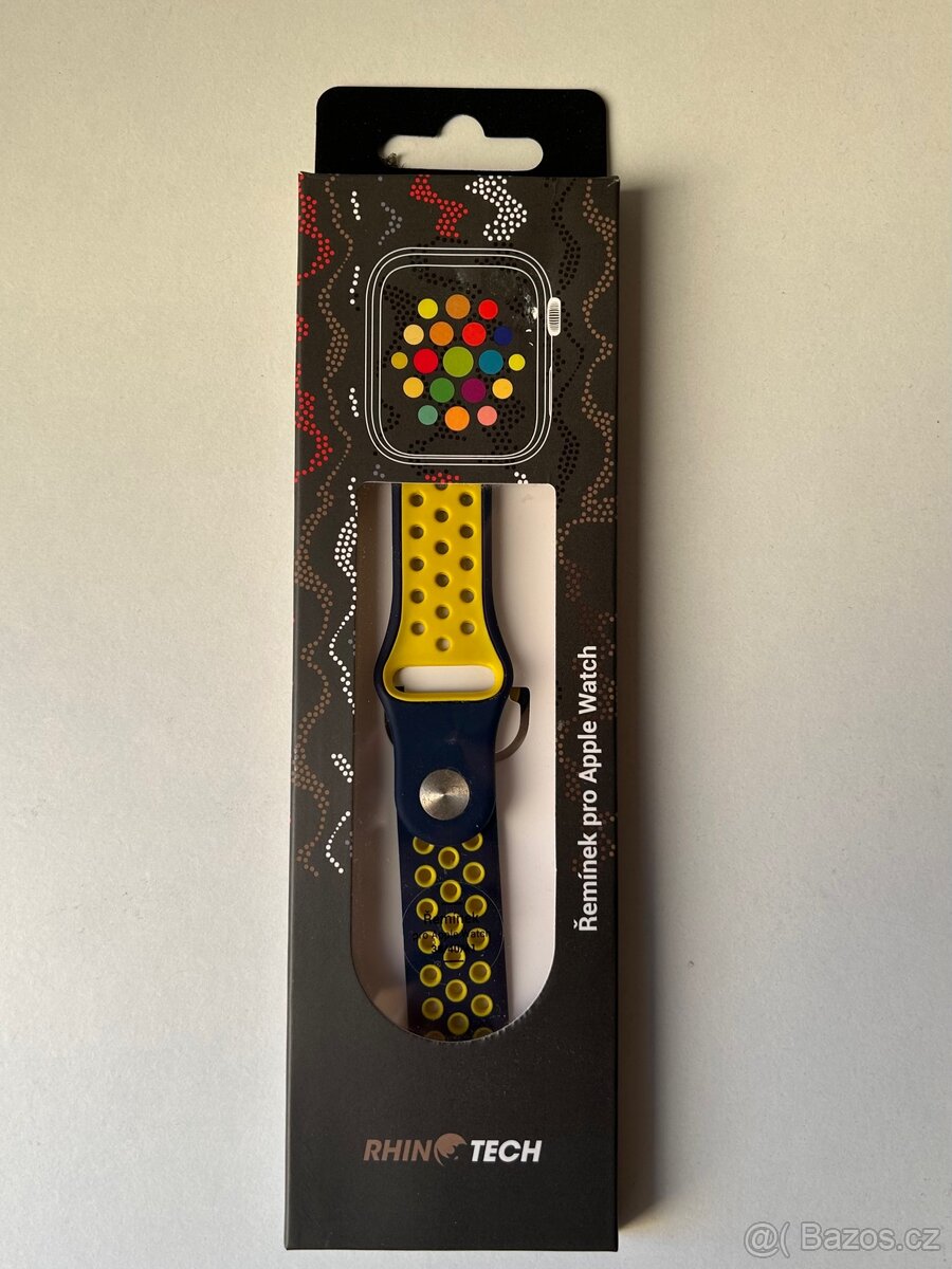 Řemínek pro Apple Watch 38/40/41 modro-žlutý