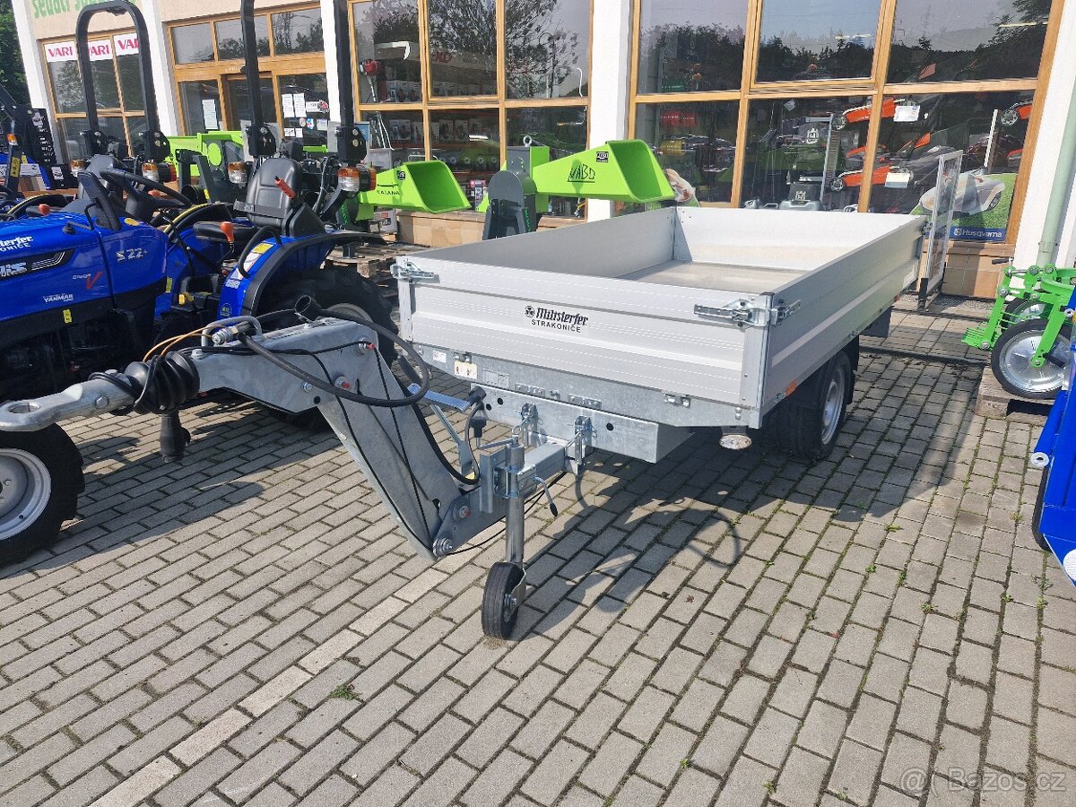 přívěs DELTA B1, 1500 kg + Zn plech + stavitelná oj + vyměni