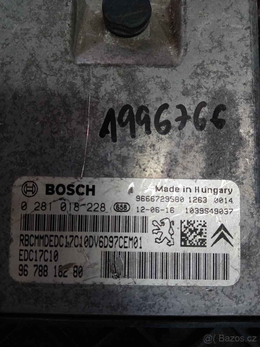 Řídící jednotka motoru 1.6 hdi