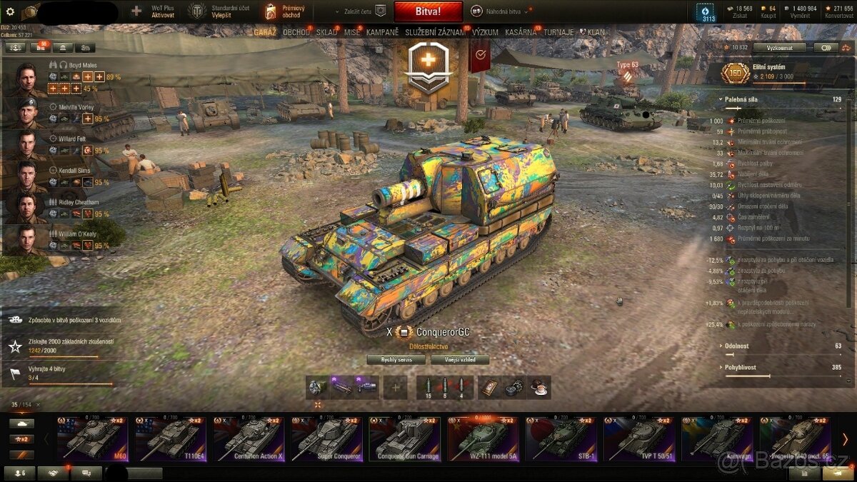 Účet do hry World Of Tanks
