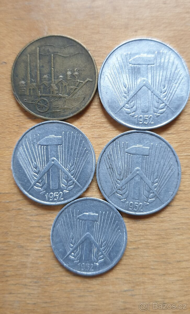 Mince Německo NDR 5 ks