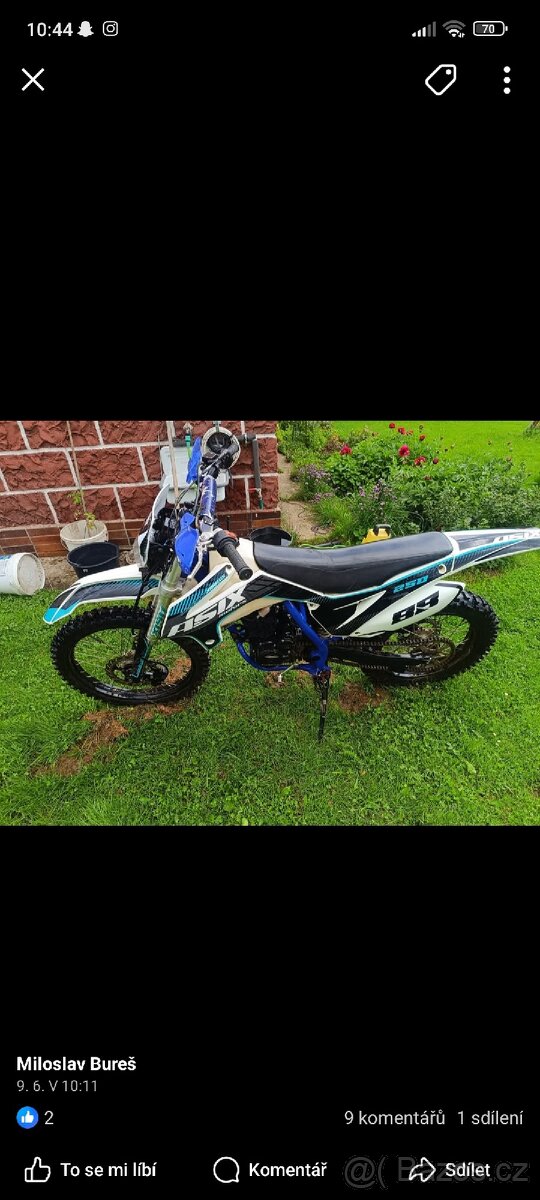 Koupím pitbike 250
