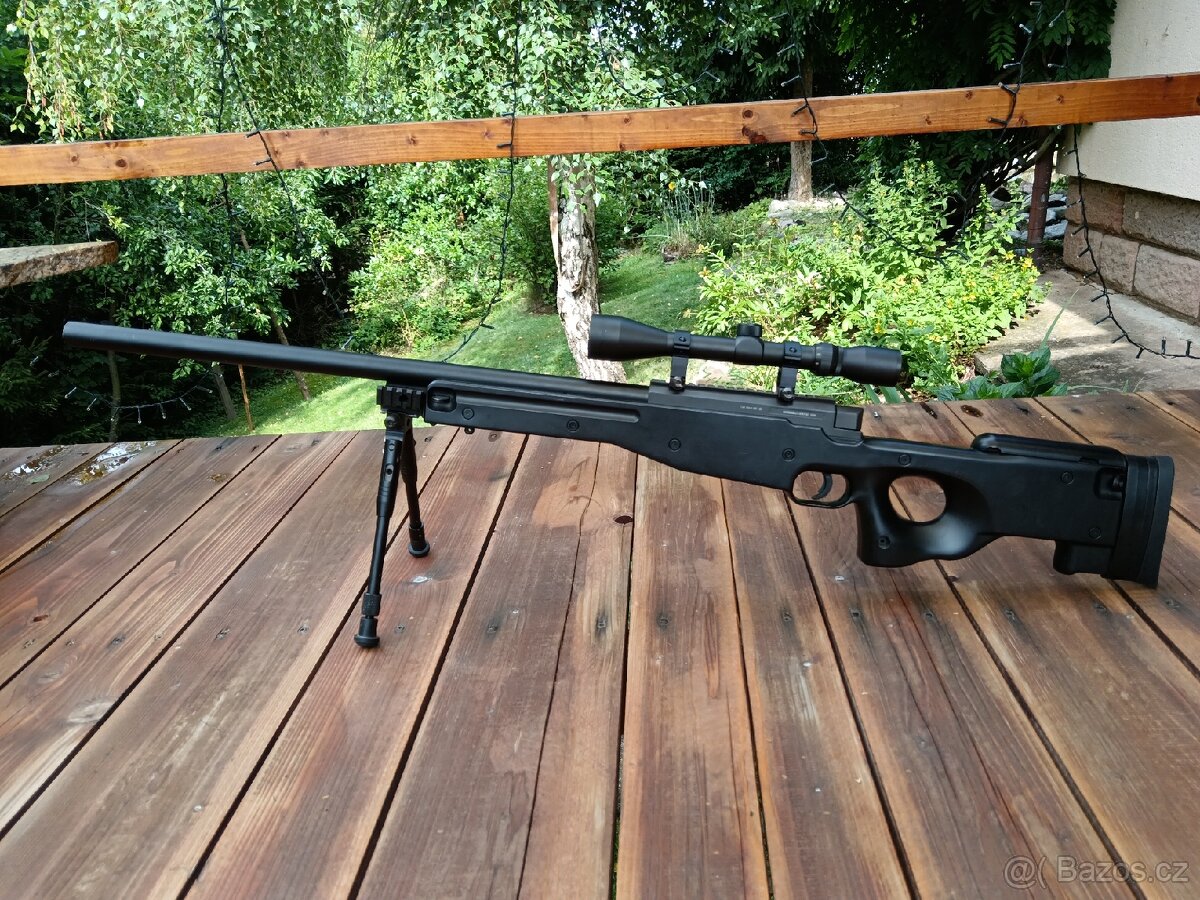 AiL96 (MB01C UPGRADE) + puškohled + dvojnožka + camo net