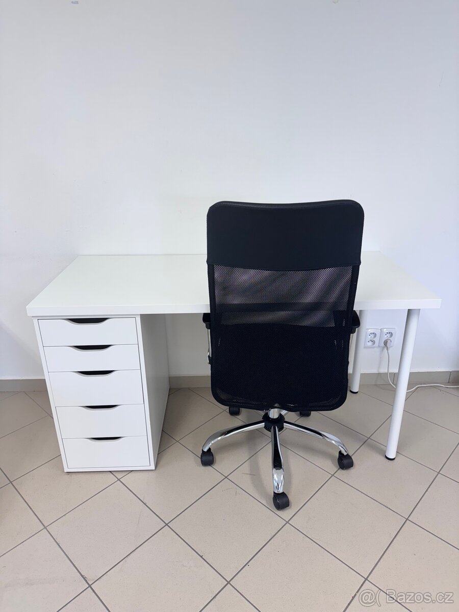 Ikea Lagkapten/Alex 120x60cm + otočná židle
