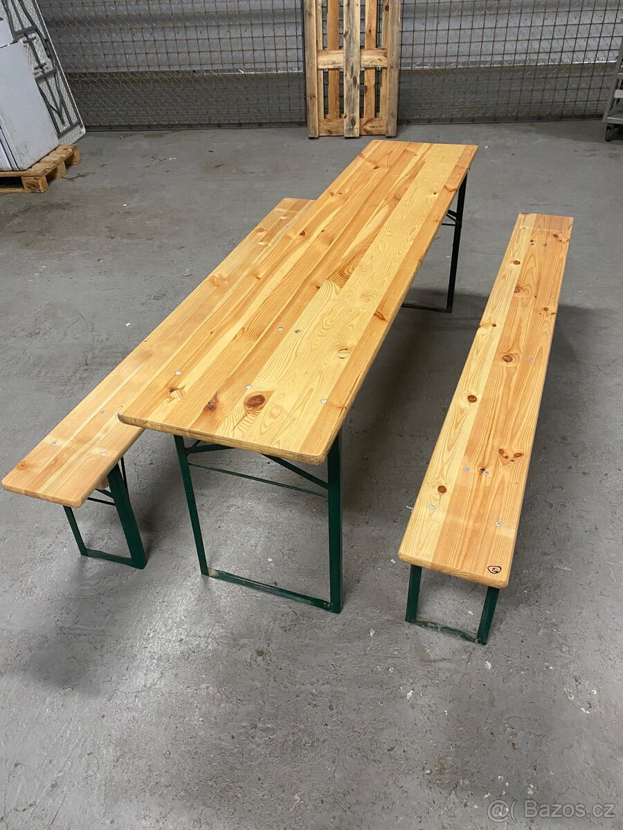 Pivní set 220×50 cm – lehounce použitý, výborný stav