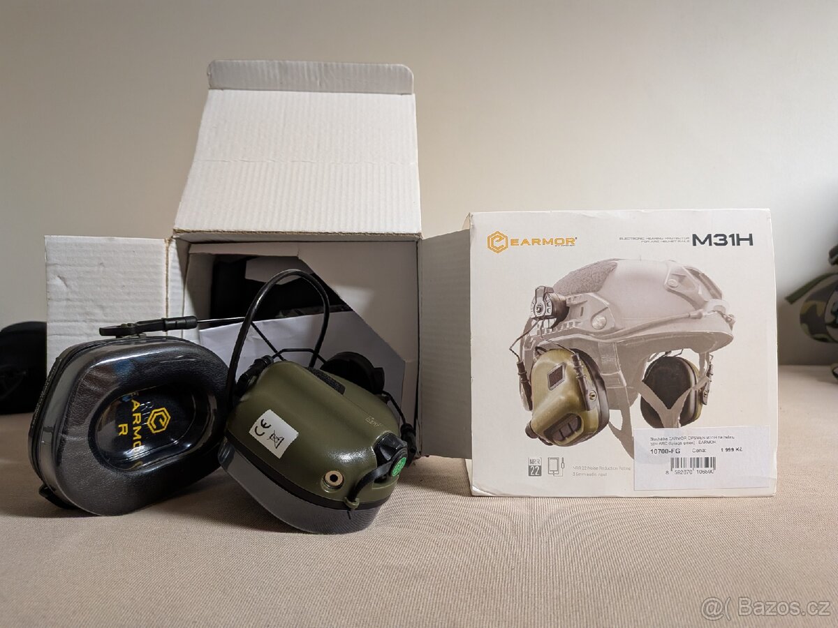 Sluchátka EARMOR M31H na helmu