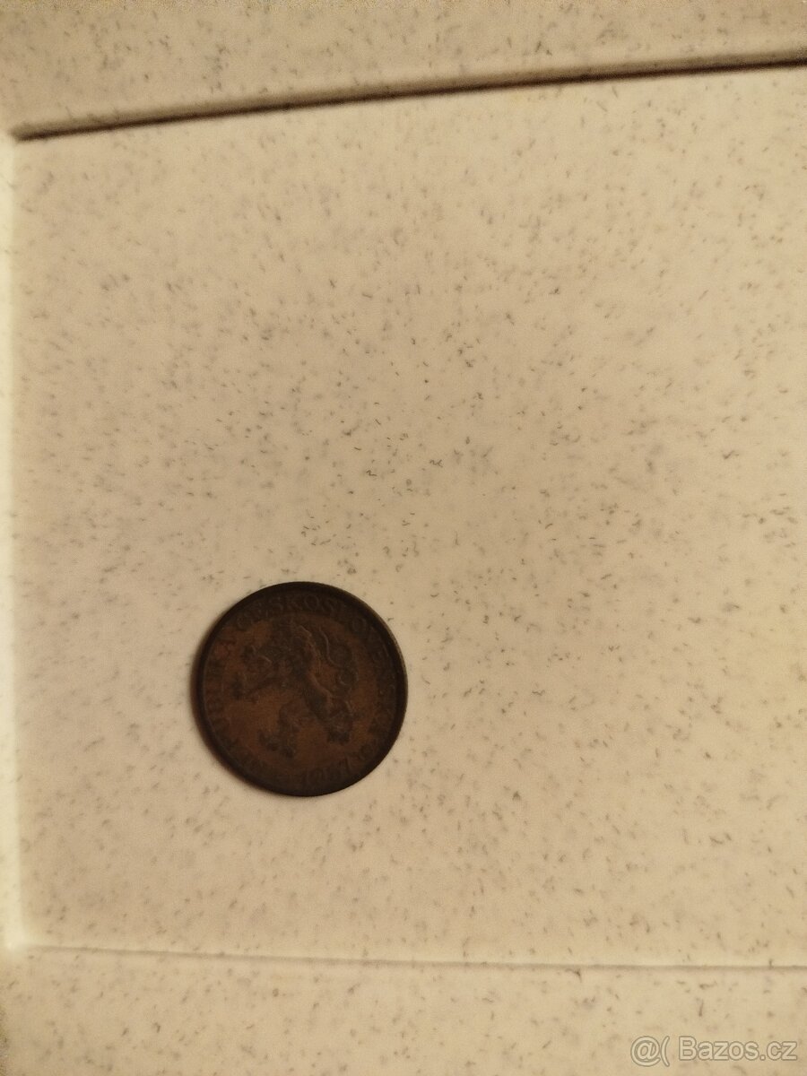 Mince jedna koruna z roku 1957