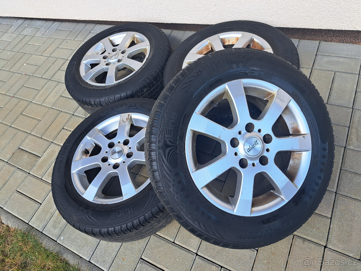 alu kola Aluett 15" 5x114,3 + pneu 195/65/15