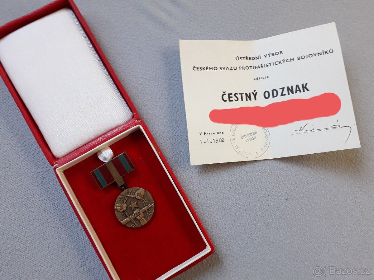 Medaile - čestný odznak