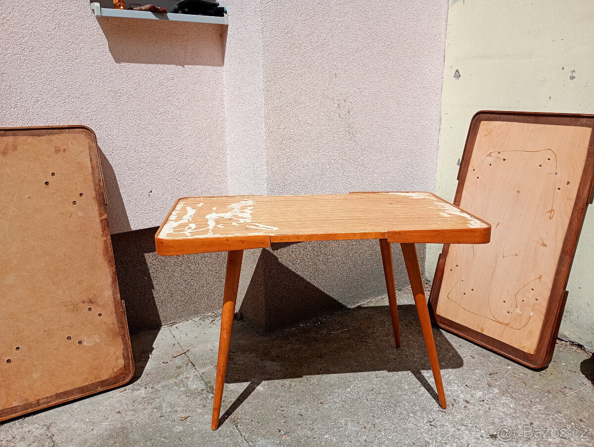 Opaxitový stolek Jiroutek BEZ SKLA + díly