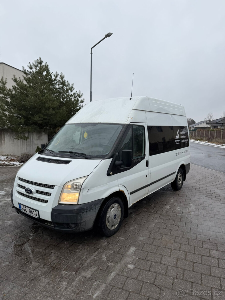 Ford Transit – 6 míst, klima, tempomat, dobrý stav