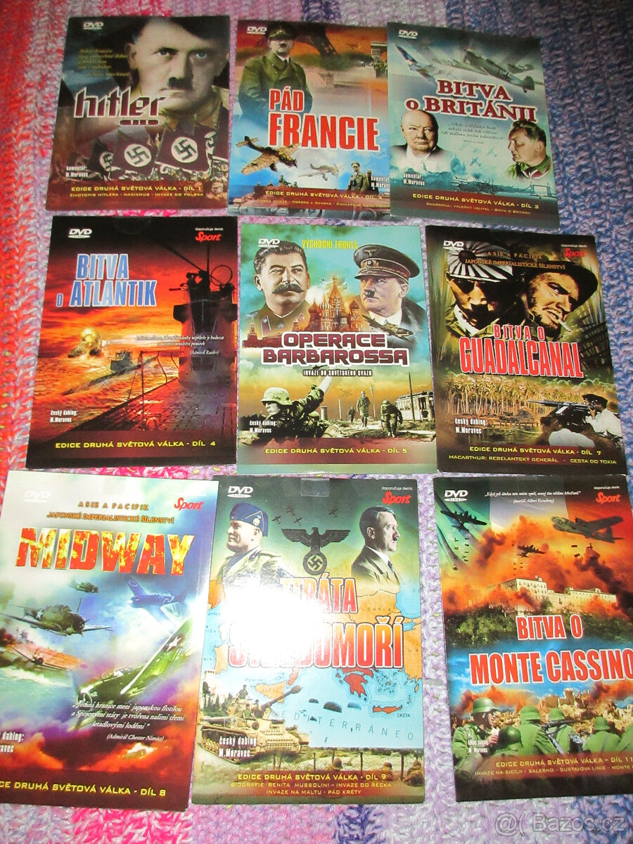 DVD-Válečné filmy-nevybalené-vyberte si.