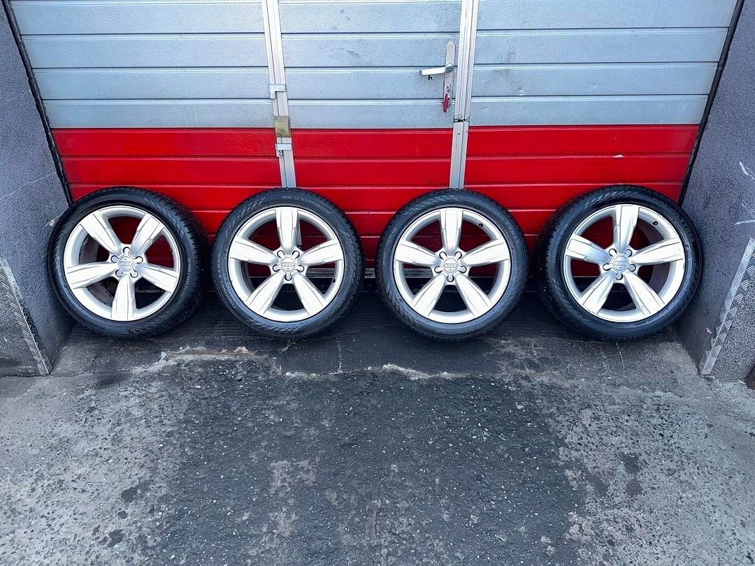 Original ALU kola Audi 18\" 8J ET26 + zimní pneu 245/45/R1